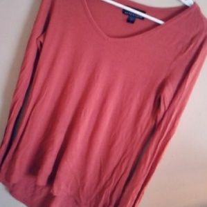 Long sleeve high low shirt